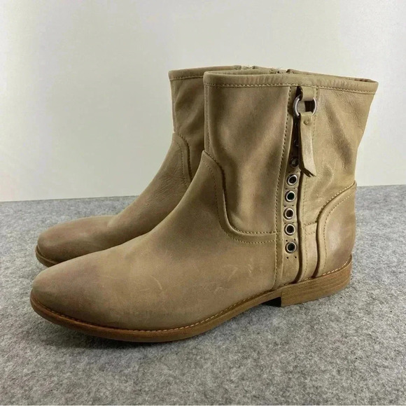 GEOX Buttery Soft Tan Leather Ankle Boots Women’s Size 38 or Us 7 - Picture 1 of 13